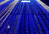 iluminacion azul navidad